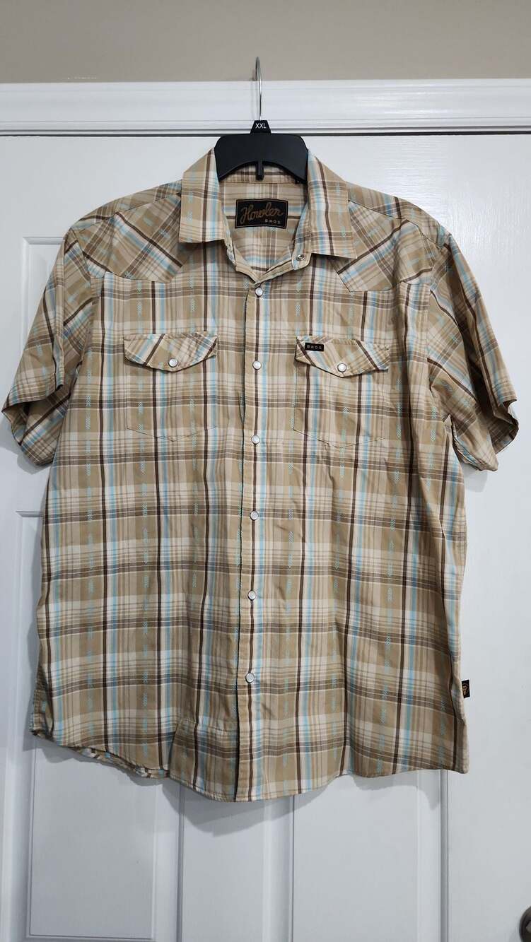 Howler Brothers H Bar B Snapshirt Plaid Short Sleeve Western Shirt